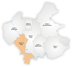 Karte Winterthur Stadtkreis 4